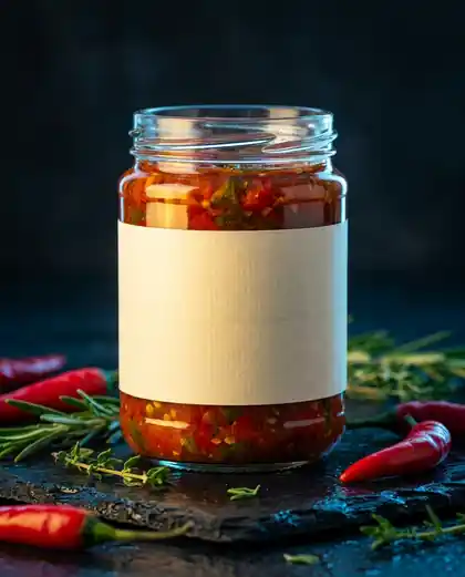 Concept: the same jar directed as a campaign-ready packaged-food hero